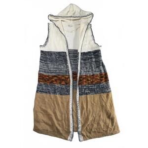 Women's Color Block Hooded Vest
